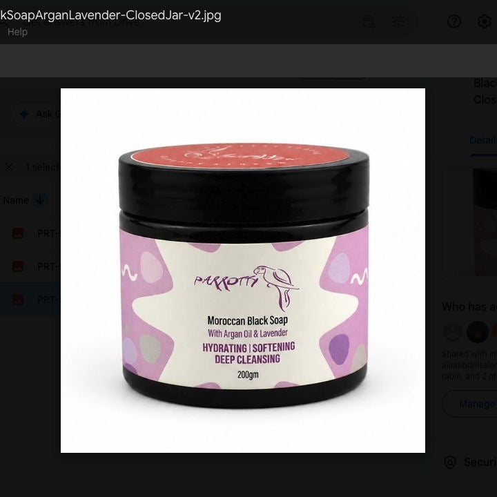 Black Soap With Argan Oil & Lavender
