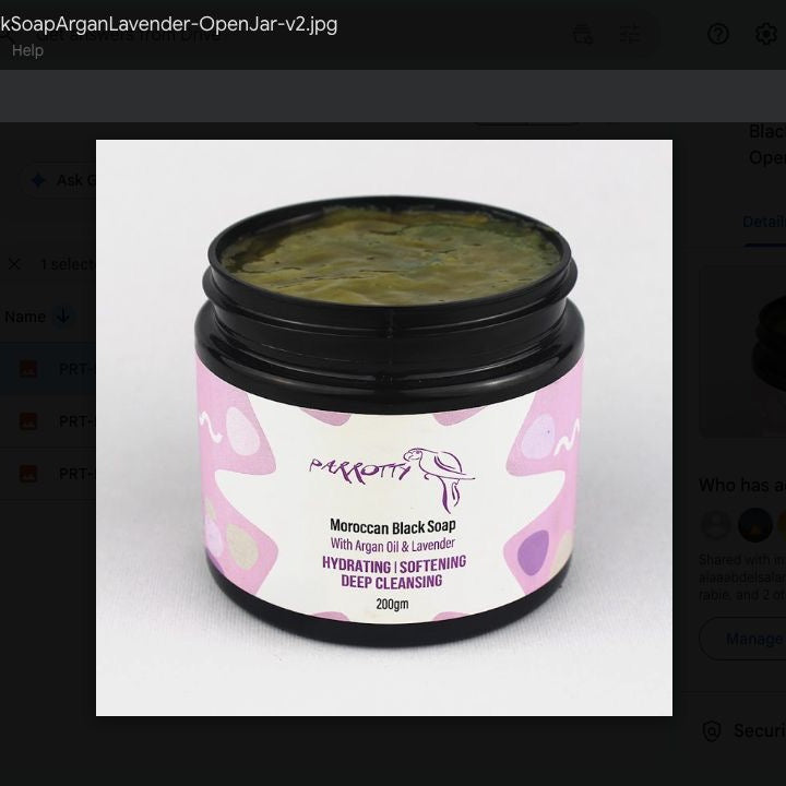 Black Soap With Argan Oil & Lavender