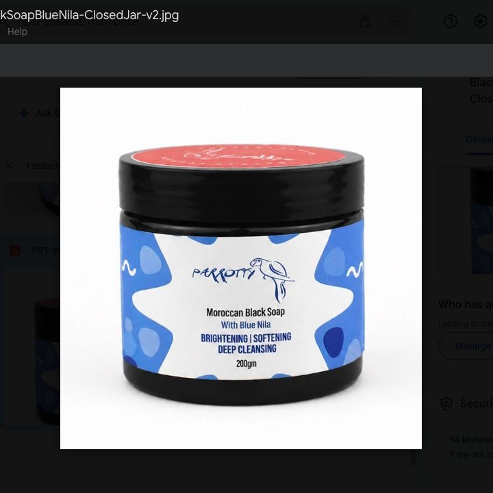 Black Soap With Blue Nila