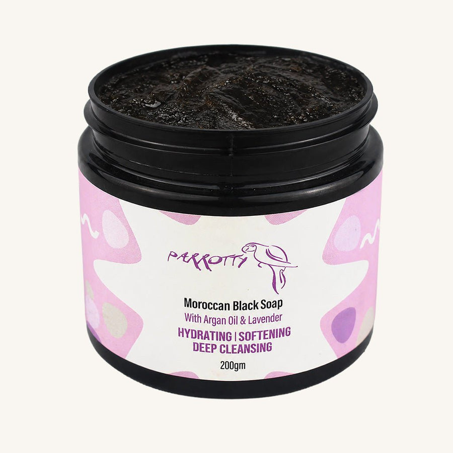 Black Soap With Argan Oil & Lavender - 200 g